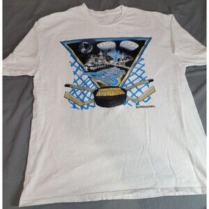 NHL Pittsburgh Hockey Night T-Shirt Men’s XL Retro Graphic Tee Vintage Style